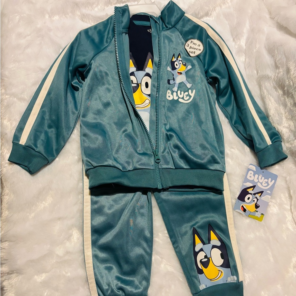 Lucy Kids' Teal and Navy Character Tracksuit